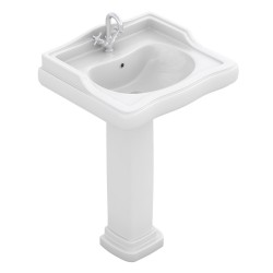 32286 Lavabo con pedestal blanco