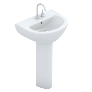 32303 LAVABO CON PEDESTAL BLANCO MARSELLA