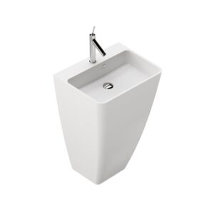 Lavabo Pie Blanco Mate Finn