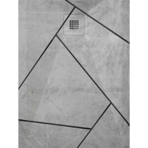 PLATO DUCHA RESINA DECORADO CEMENTO