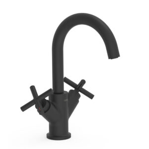 Bimando lavabo Montblanc negro