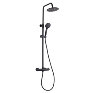 Columna ducha termostática negra